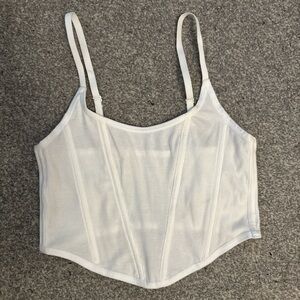 Colsie White Bandeau Top